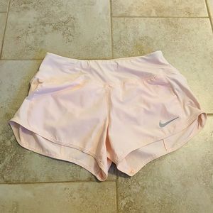 Nike Dri-fit running shorts ‘pale pink’